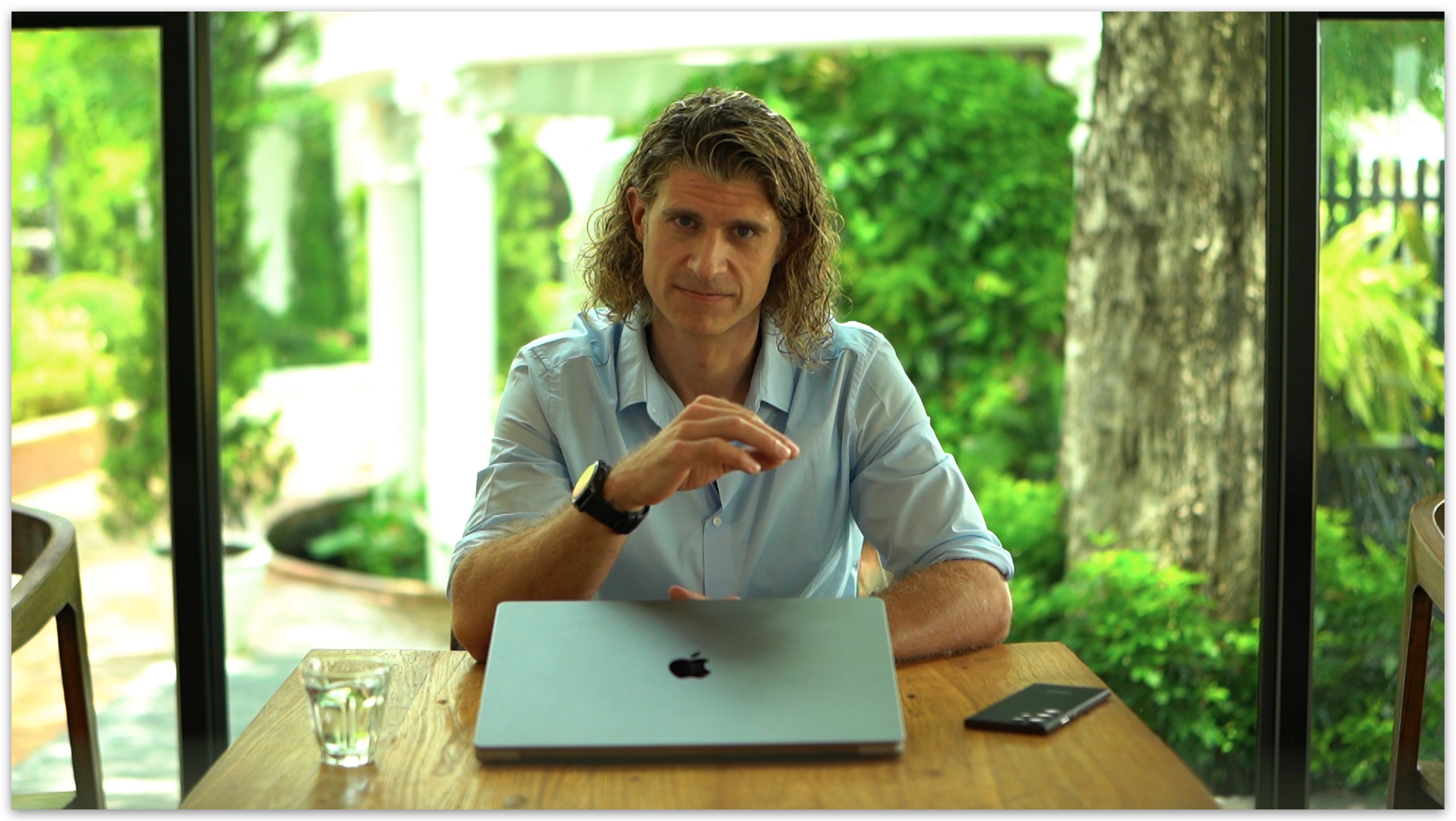 Michael Collas-Smith explaining Tailored Social's approach to performance marketing